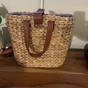 Straw backpack